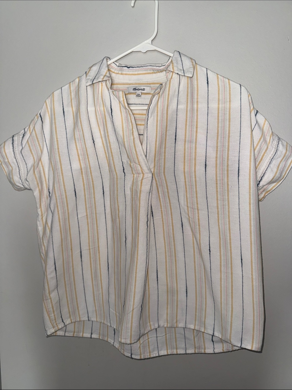 Madewell Park Popover Cotton Shirt Casual Basic Classic Relaxed